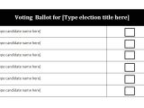 Election Ballots Template Voting Ballot Template the Best Resume