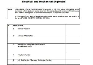 Electrical Contractor Proposal Template Proposal form Templates