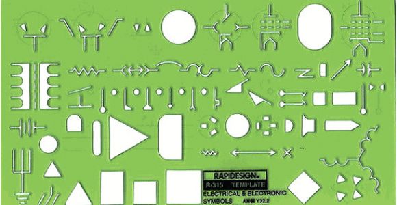 Electrical Drafting Templates Rapidesign R 315 Electrical Drawing Template Electrical