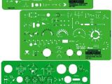 Electrical Drafting Templates Template Electrical Electronic 300r Alvin Art Supply Com