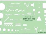 Electrical Drafting Templates Timely T 61 Circuit Aid Electrical Symbols Drafting Template