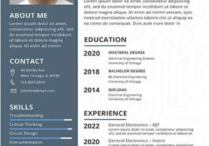 Electrical Engineer Fresher Resume format Free Electrical Engineer Fresher Resume Template Word