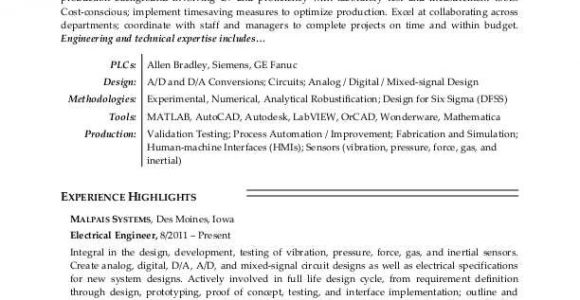 Electrical Engineer Resume Electrical Engineer Resume Sample Monster Com