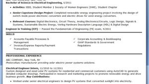 Electrical Engineer Resume Keywords Electrical Engineer Resume Sample Pdf Entry Level