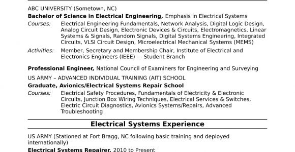 Electrical Engineer Resume Linkedin Sample Resume for A Midlevel Electrical Engineer Monster Com