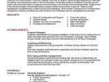 Electrical Engineer Resume Objective Electrical Engineer Resume Objectives Resume Sample