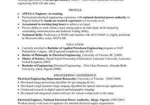Electrical Engineer Resume Templates Sample Resume for Experienced Electrical Engineer Best