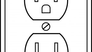 Electrical Outlet Template Electrical Outlet Clipart
