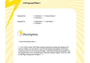 Electrical Work Proposal Template Proposal Pack Electrical 1 software Templates Samples