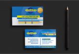 Electrician Business Cards Templates Free Electrician Business Card Template for Photoshop