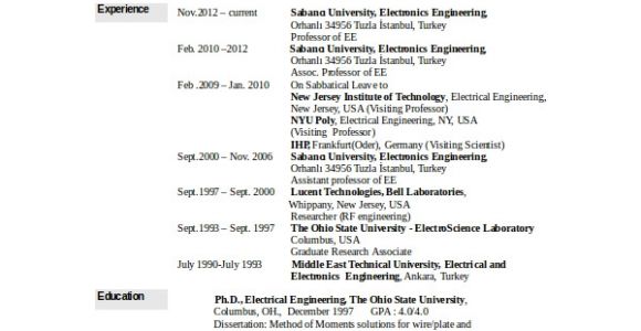 Electronics Engineer Resume Sample Pdf Electronics Resume Template 8 Free Word Pdf Document