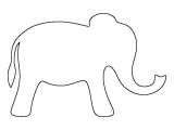 Elephant Template for Preschool Best 25 Elephant Outline Ideas On Pinterest Easy
