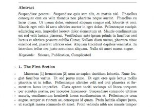 Elsevier Journal Latex Template Latex Templates Elsevier S Elsarticle Document Class