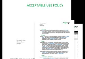 Email Acceptable Use Policy Template Acceptable Use Policy Template Apptega