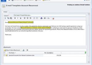 Email Archiving Policy Template Adding attachments to Templates and Bulk Email Dynamics
