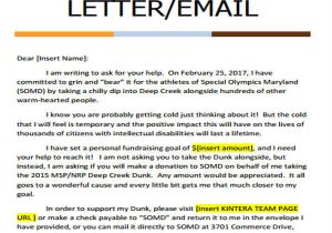 Email asking for Donations Template Donation Letter Examples