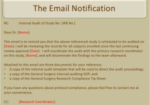 Email Audit Template Internal Auditing In Research