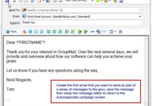 Email Autoresponder Template Automatic Email Drip Marketing Campaigns with Groupmail