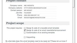 Email Brief Template HTML Email Creative Brief Email Marketing Integration