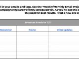 Email Campaign Calendar Template How to Make and Simplify Your Email Marketing Calendar