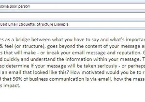 Email Etiquette Template Email Message Style It S A Good Thing Bruce Mayhew Blog