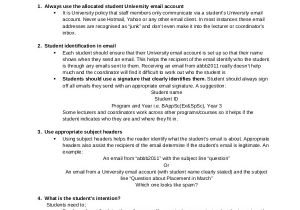 Email Etiquette Template Professional Email Template 5 Free Word Pdf Document