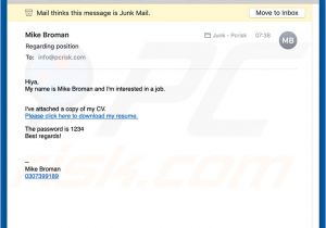 Email for Job Application Resume How to Remove Job Application Email Virus Virus Removal