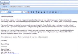 Email format for Sending Resume for Job 6 Easy Steps for Emailing A Resume and Cover Letter