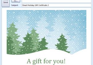 Email Gift Certificate Template Email Gift Certificate Template Gift Templates