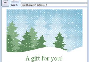 Email Gift Certificate Template Free Email Gift Certificate Template Gift Templates