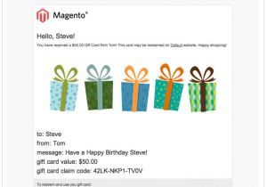 Email Gift Certificate Template Free Gift Cards Magento Connect