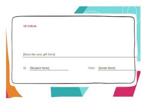 Email Gift Certificate Template Gift Certificate Template 42 Examples In Pdf Word In