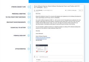 Email Job Application with Cover Letter and Resume attached Email Cover Letter Sample format From Subject Line to