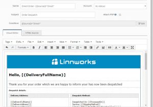 Email Notification Template HTML Templates Linnworks