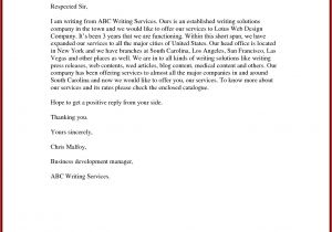Email Offering Services Template Proposal Letter to Offer Services Scrumps