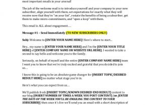 Email Shot Template Best Inbound Marketing Welcome Email Template
