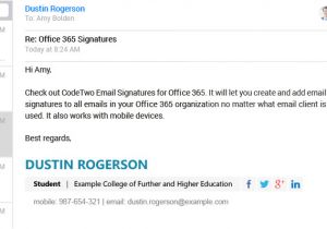 Email Signature Template College Student Email Signatures for Students Professional Guide On