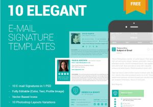 Email Signature Template Size 10 Free Email Signature Templates by Zippypixels