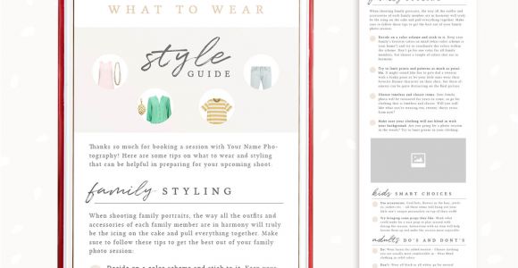 Email Style Guide Template Email Newsletter Template Style Guide for Photographers
