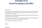 Email Template Accepting Job Offer 7 Job Offer Email Examples Samples Examples