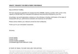 Email Template asking for Reference Request for Employment Reference Template Word Pdf