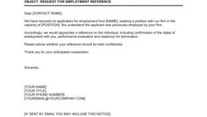 Email Template asking for Reference Request for Employment Reference Template Word Pdf