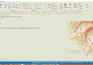 Email Template Background Image Outlook Changing Background Of An Email In Outlook Youtube