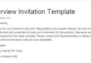 Email Template for Interview Invite Pin by Ihire On Employer Hiring Manager tools