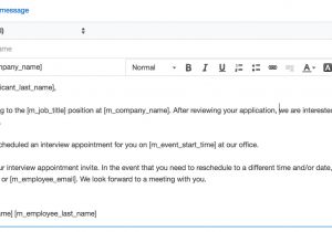 Email Template for Interview Invite Schedule An Interview Smartrecruiters