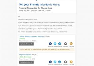 Email Template for Job Referral Preview Our Best Used Referral Ijp Email Templates