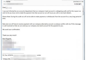 Email Template for Statement Of Account Change Of Supplier Fraud How Cybercriminals Earned
