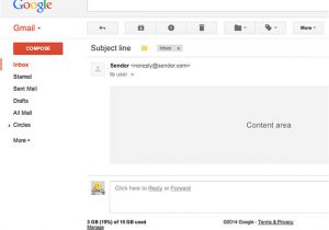 Email Template Mockup Gmail Ui Psd Template Freebiesbug