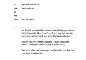 Email Template to Introduce New Employee 6 Welcome Email Examples Samples Examples
