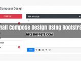 Email Template Using Bootstrap Email Compose Design Using Bootstrap 4